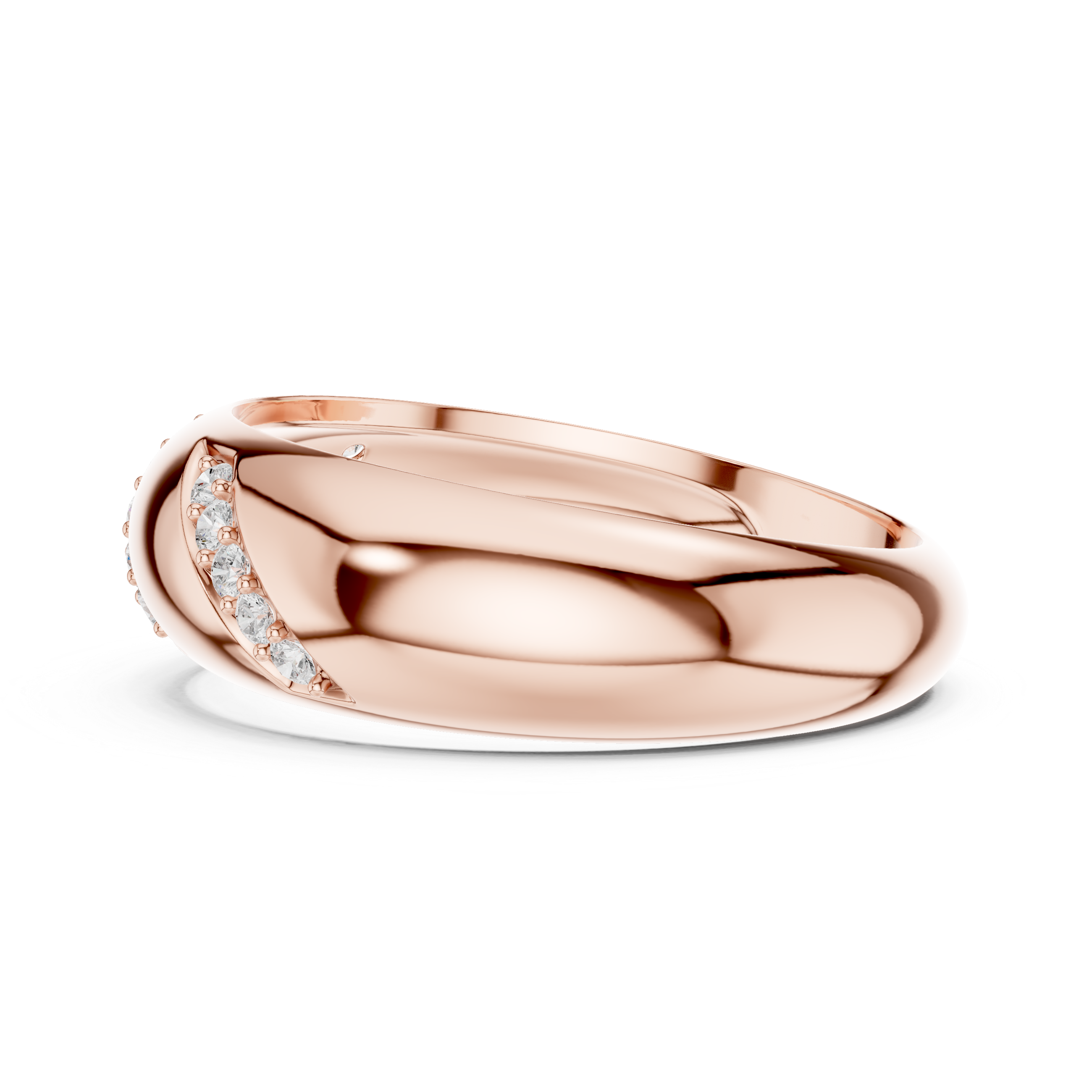 0.13 CT Men's Pavé Diamond Band Ring