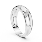 0.13 CT Men's Pavé Diamond Band Ring