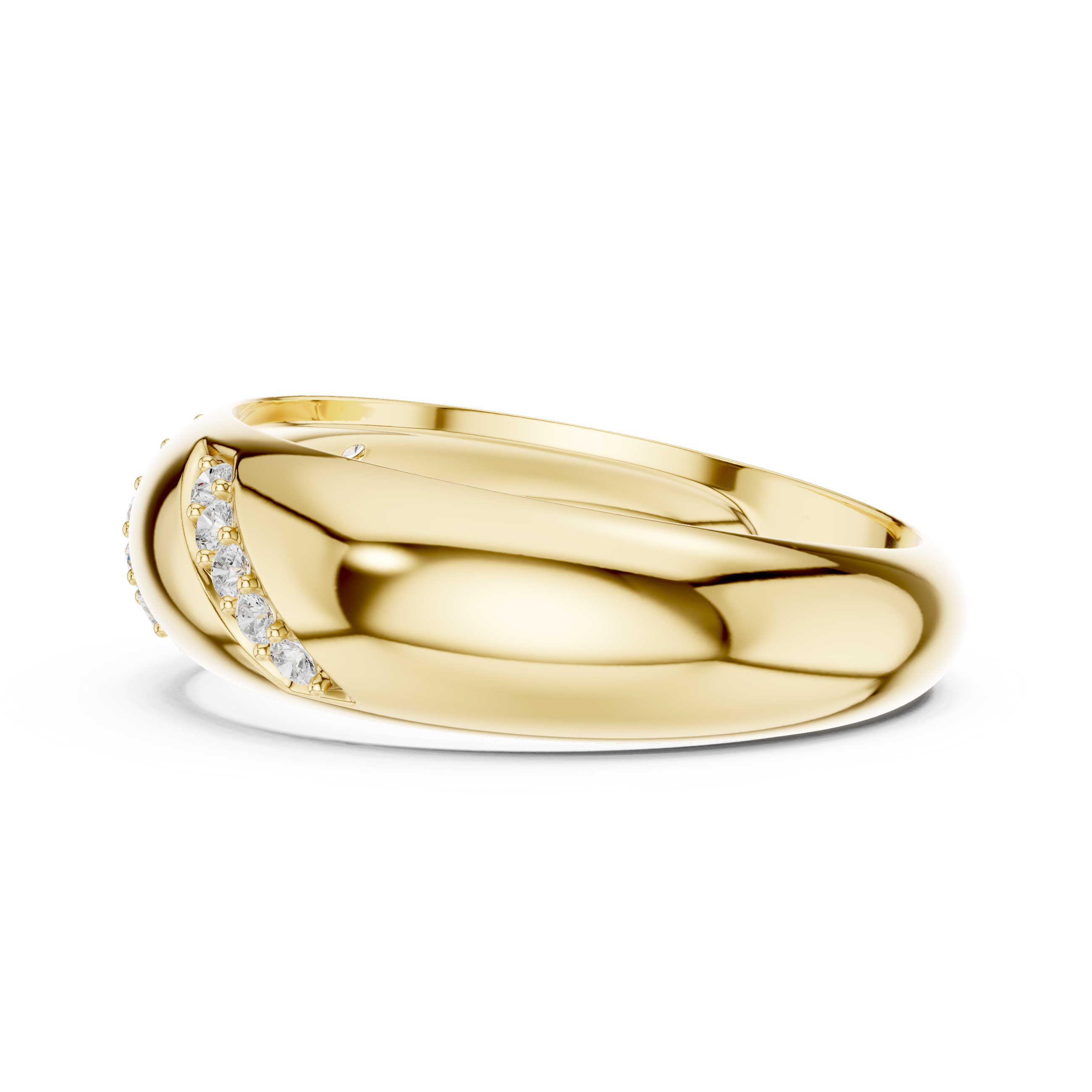 0.13 CT Men's Pavé Diamond Band Ring