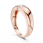 0.005 CT Flush Set Diamond Men's Wedding Band