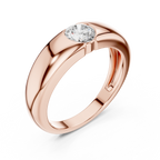 0.005 CT Flush Set Diamond Men's Wedding Band