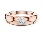 0.005 CT Flush Set Diamond Men's Wedding Band