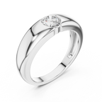 0.005 CT Flush Set Diamond Men's Wedding Band