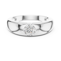 0.005 CT Flush Set Diamond Men's Wedding Band