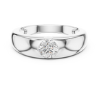 0.005 CT Flush Set Diamond Men's Wedding Band