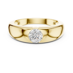 0.005 CT Flush Set Diamond Men's Wedding Band