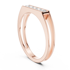 Channel Set Diamond Men's Wedding Band