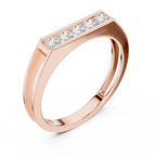 Channel Set Diamond Men's Wedding Band