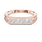 Channel Set Diamond Men's Wedding Band