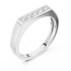 Channel Set Diamond Men's Wedding Band