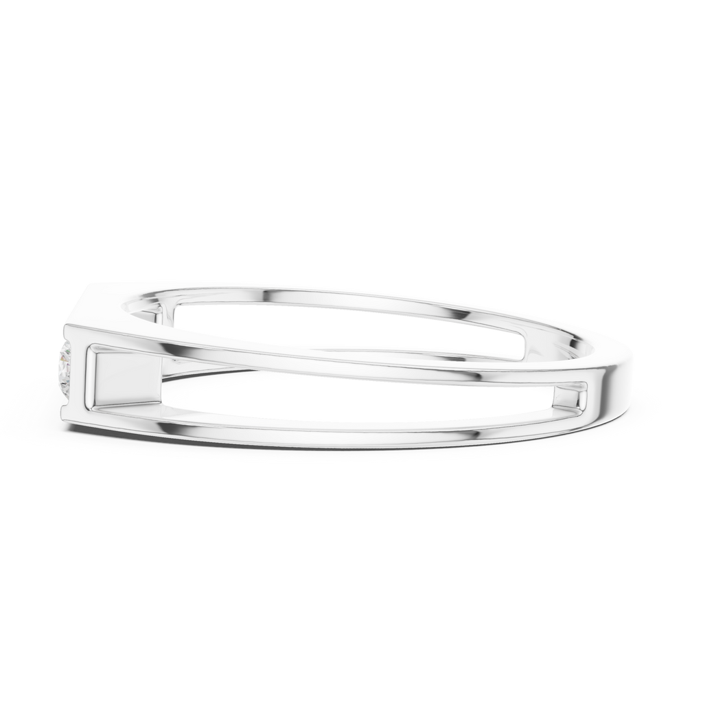 Channel Set Diamond Men's Wedding Band