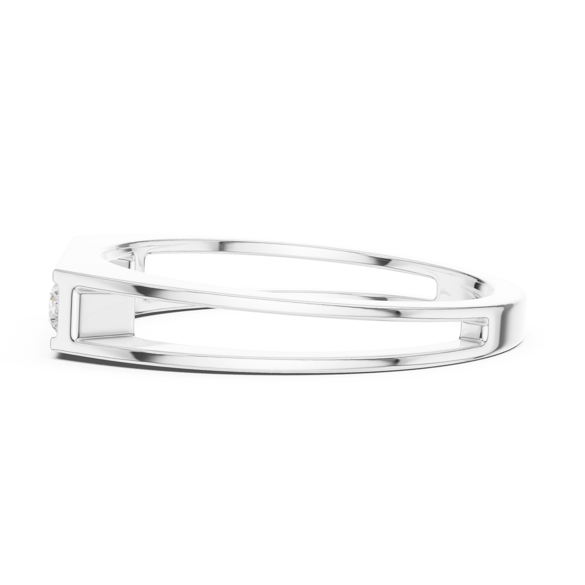 Vanguard Diamond Wedding Band – view 4 of 12, lab grown diamond band | Jewelix Atelier