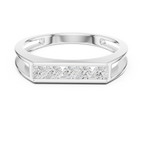 Channel Set Diamond Men's Wedding Band