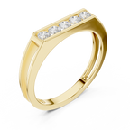 Channel Set Diamond Men's Wedding Band