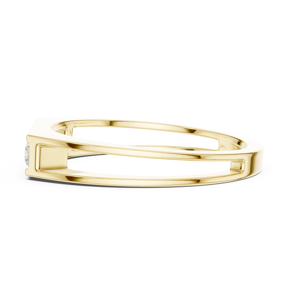 Channel Set Diamond Men's Wedding Band
