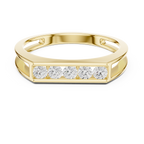 Channel Set Diamond Men's Wedding Band