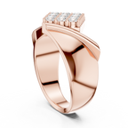 Diamond Cluster Men's Signet Ring
