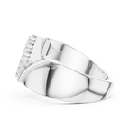 Diamond Cluster Men's Signet Ring