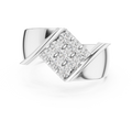 Diamond Cluster Men's Signet Ring