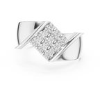Diamond Cluster Men's Signet Ring