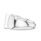 Diamond Cluster Men's Signet Ring
