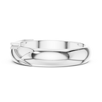 Three Stone Diamond Men's Wedding Band