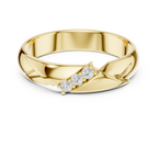 Three Stone Diamond Men's Wedding Band