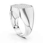 0.70 CT Diamond Cluster Signet Ring for Men