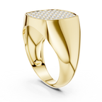 0.70 CT Diamond Cluster Signet Ring for Men