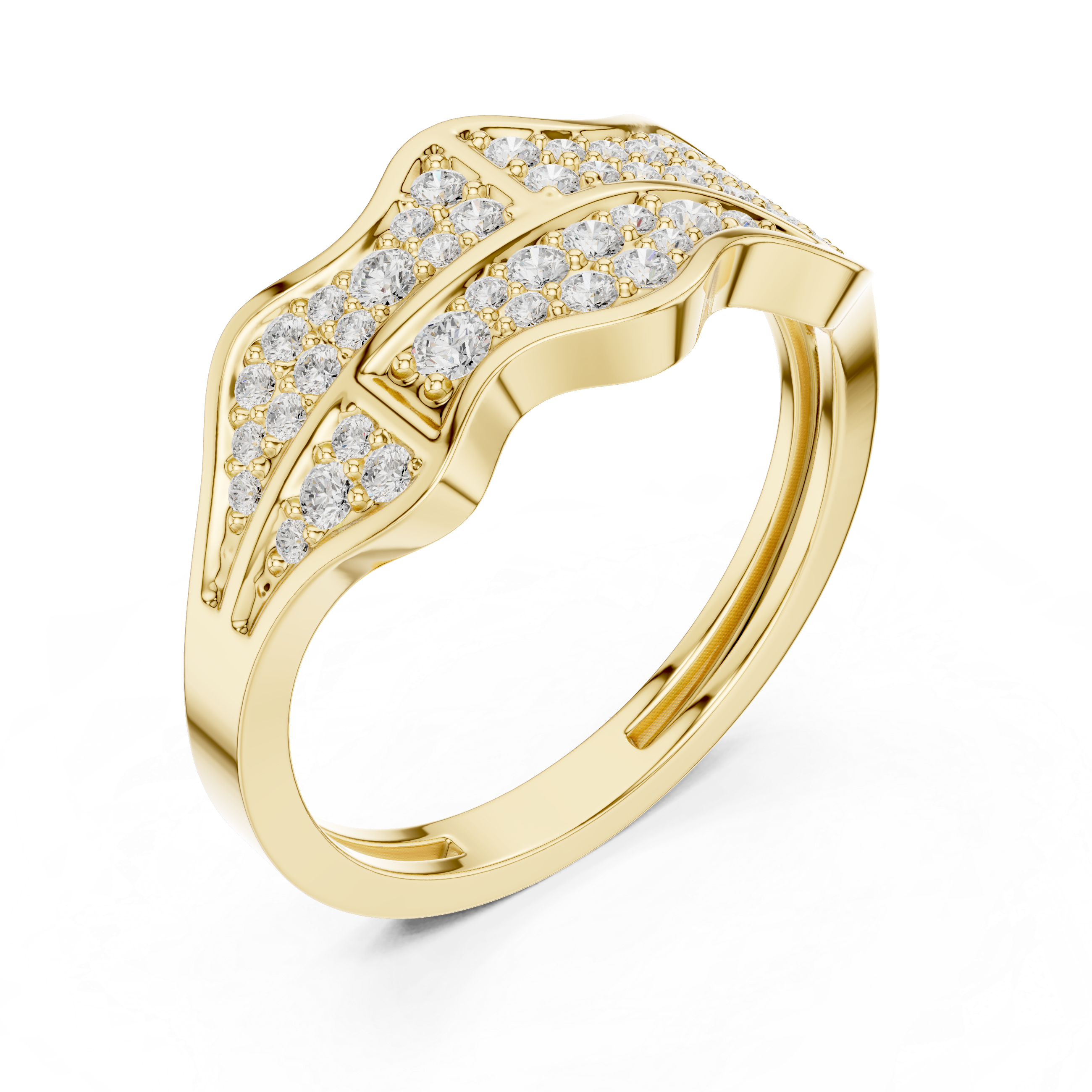 Pavé Diamond Men's Statement Ring
