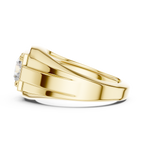Round Diamond Men's Signet Ring