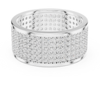 Diamond Pavé Men's Wide Band Ring