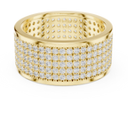 Diamond Pavé Men's Wide Band Ring