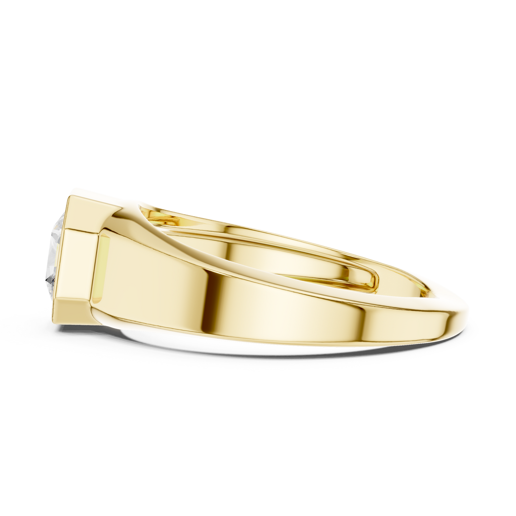 Radiant Cut Diamond Men's Signet Ring