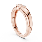 Four Stone Diamond Men's Open Band Ring