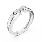 Four Stone Diamond Men's Open Band Ring