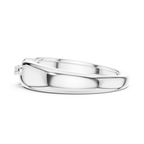 Four Stone Diamond Men's Open Band Ring