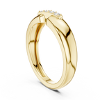 Four Stone Diamond Men's Open Band Ring
