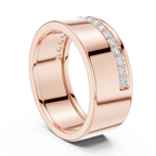 Diamond Pavé Men's Wedding Band
