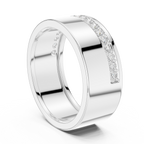 Diamond Pavé Men's Wedding Band