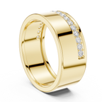 Diamond Pavé Men's Wedding Band