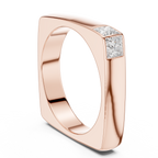 Princess Cut Diamond Men's Signet Ring