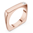 Princess Cut Diamond Men's Signet Ring