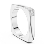 Princess Cut Diamond Men's Signet Ring
