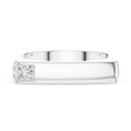 Princess Cut Diamond Men's Signet Ring