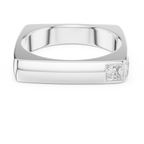 Princess Cut Diamond Men's Signet Ring