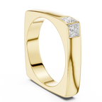 Princess Cut Diamond Men's Signet Ring