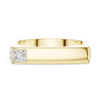 Princess Cut Diamond Men's Signet Ring