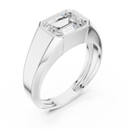 Emerald Cut Diamond Men's Signet Ring