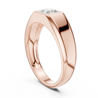 Princess Cut Diamond Men's Signet Ring